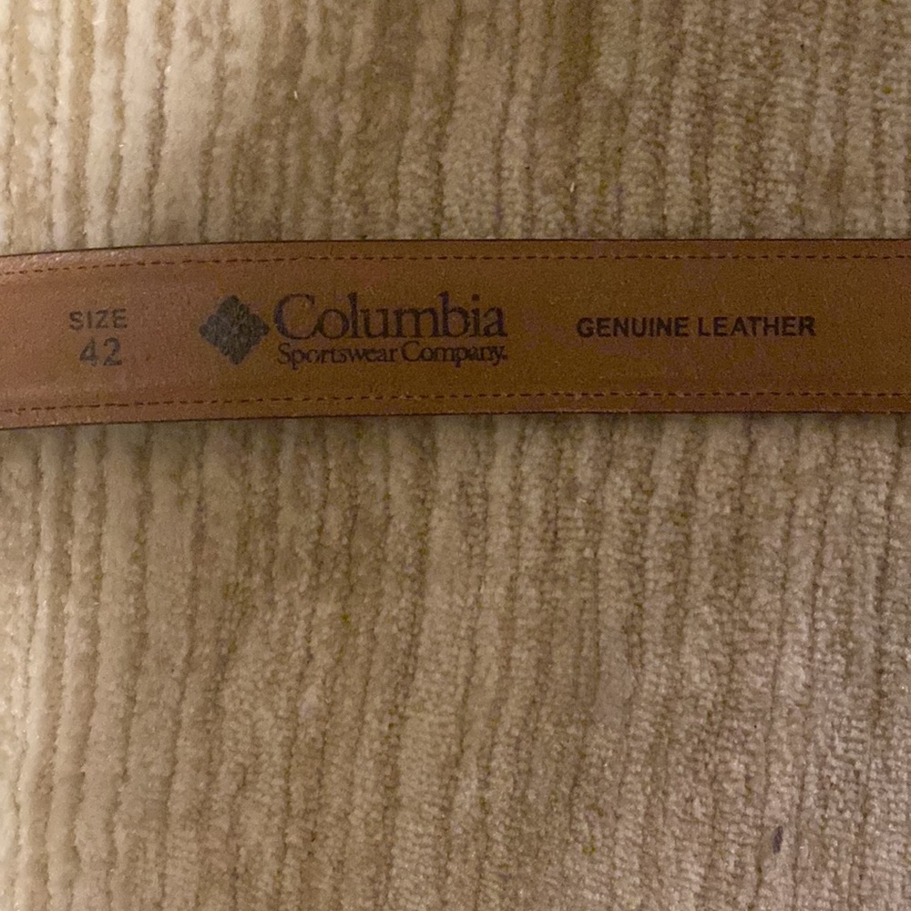 Columbia Thick Leather Belt Size 42